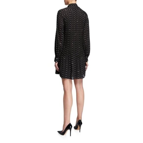 Kate Spade Wavy Dot Shift Dress Size 6 Black Pink $450 - Picture 7 of 10
